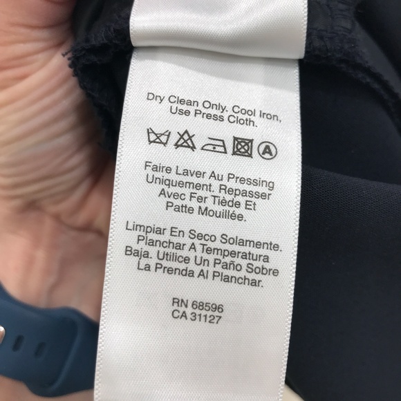 DONNA KAREN Navy Blue Pants Skinny Leg Size 8 - Picture 8 of 9